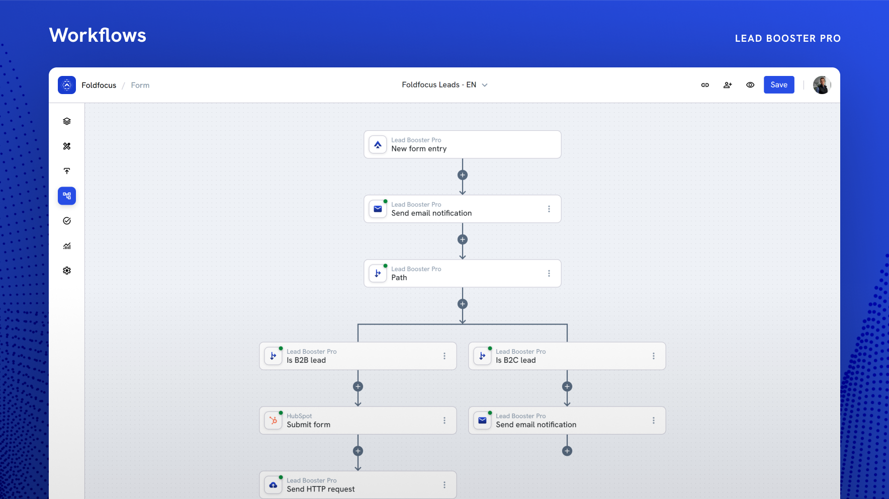 screenshot of Lead Booster Pro